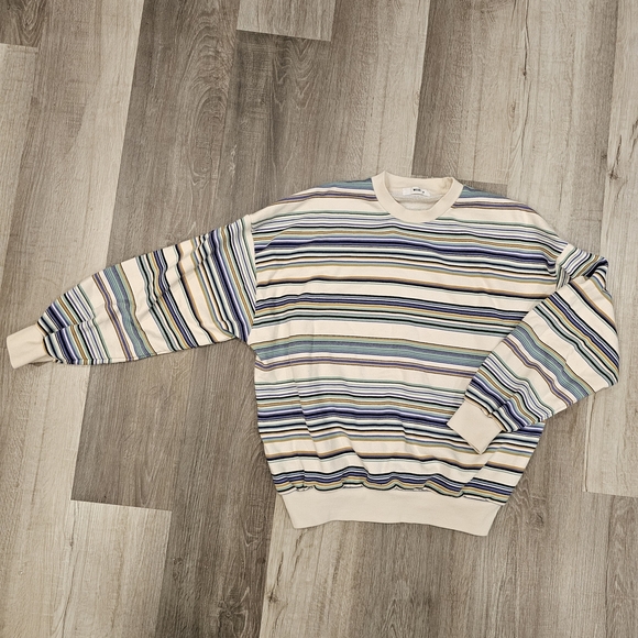 EGO Other - Striped Multicolor Men's Sweater Size Medium